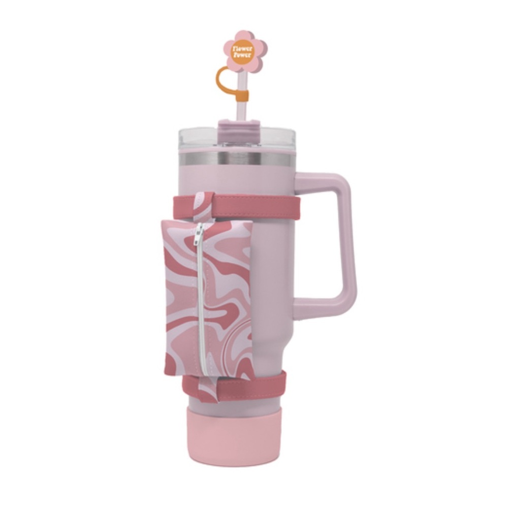 NWT flower Hydration tumbler accessory set